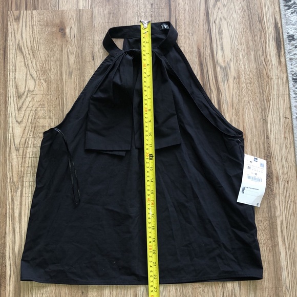 NEW!! Zara Poplin Top with Bow - Picture 10 of 11